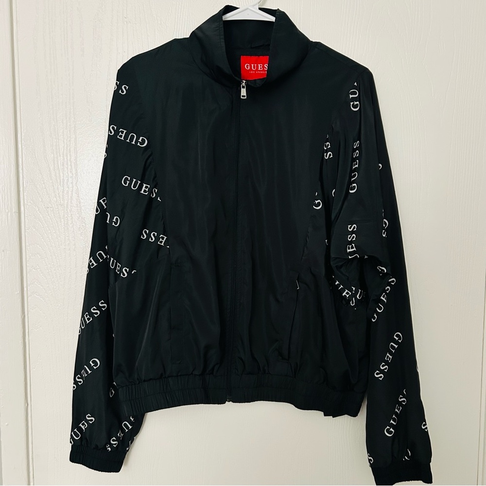 GUESS Women’s Black Windbreaker Jacket